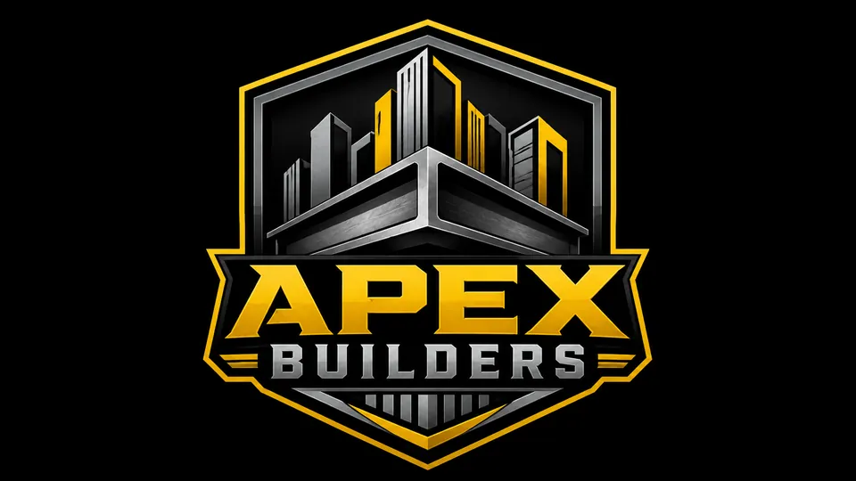 Apex Builders construction company logo generator result