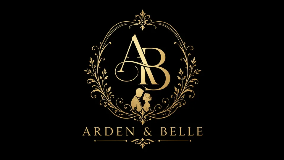 Arden Belle wedding monogram logo generator result