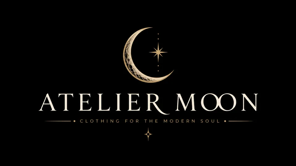 Atelier Moon clothing brand logo idea