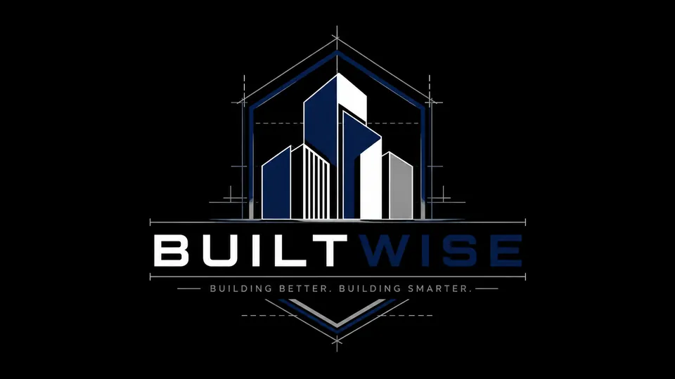 Builtwise modern construction company logo
