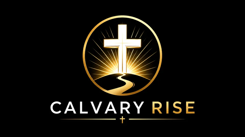 Calvary Rise cross emblem church logo