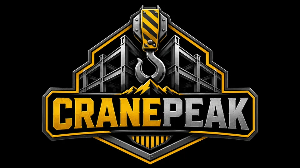 Cranepeak construction equipment logo