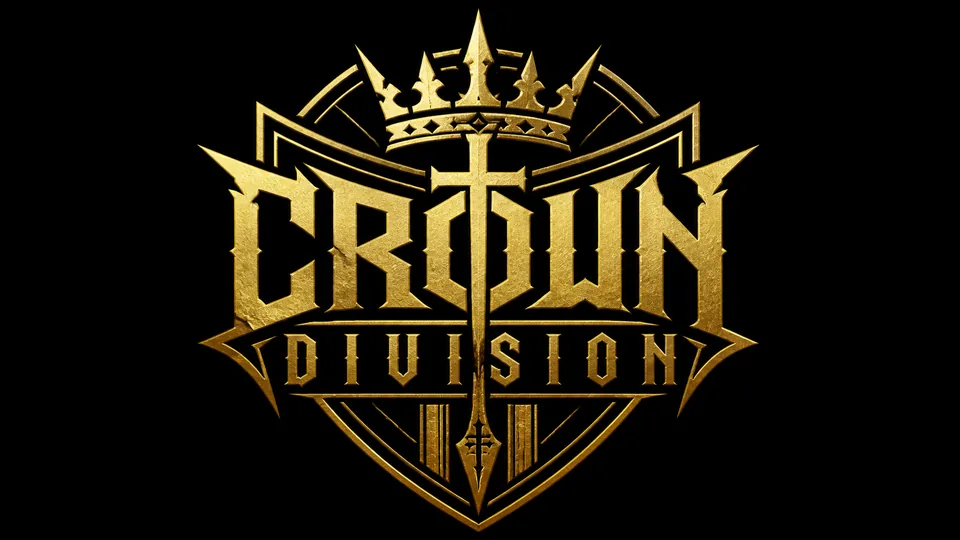 Crown Division shield metalcore band logo