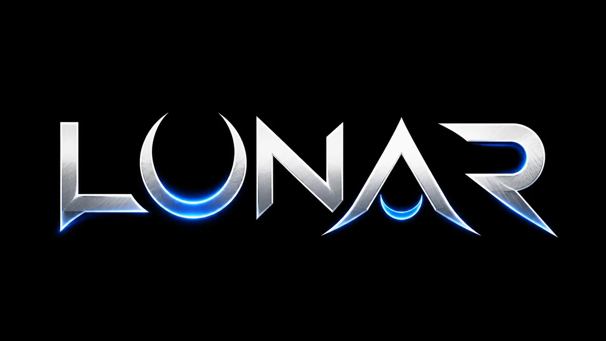 Lunar custom DJ logo design with bold name typography