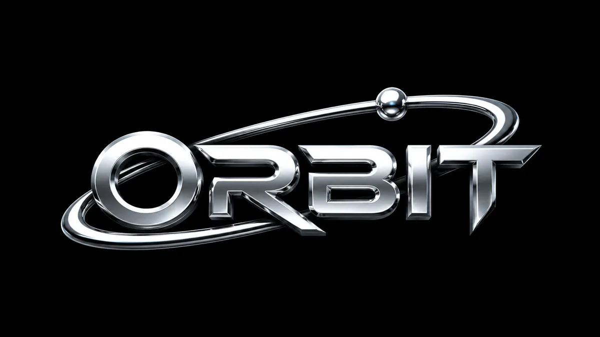 3D DJ logo generator result with metallic type