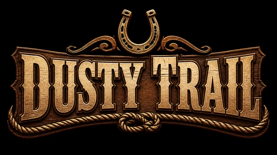 Dusty Trail country band logo maker result