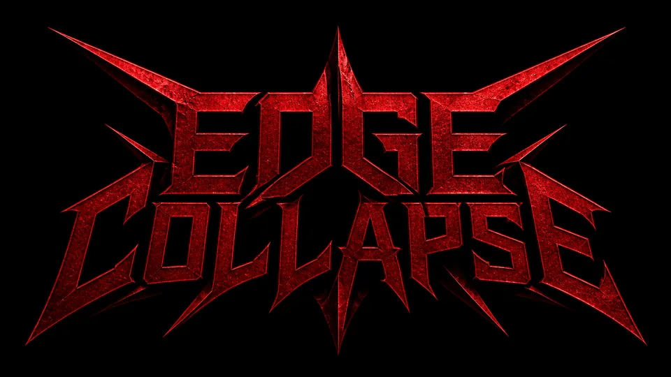 Edge Collapse geometric metalcore band logo