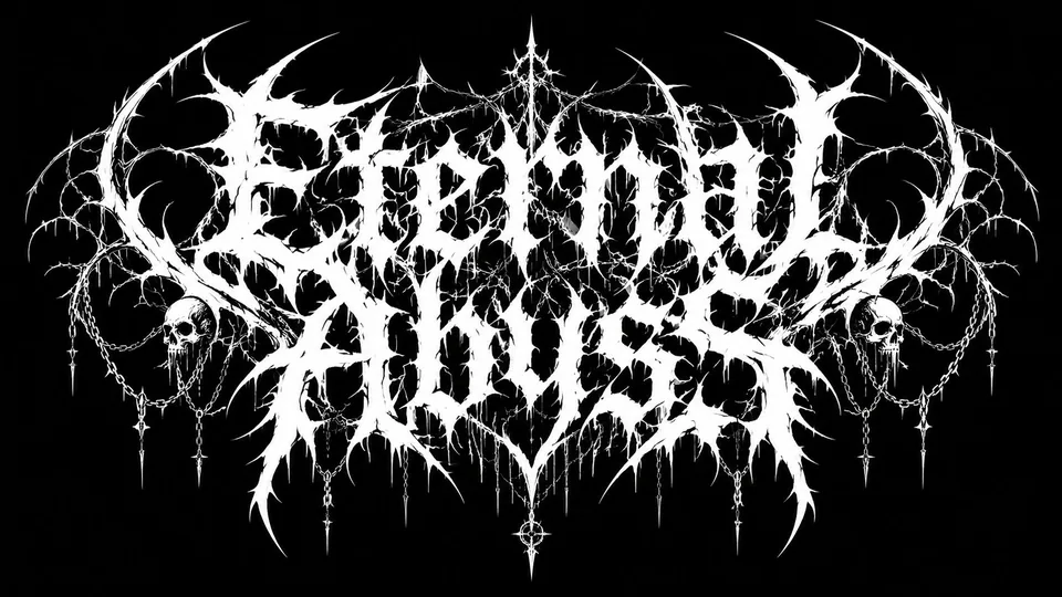 Eternal Abyss classic death metal logo