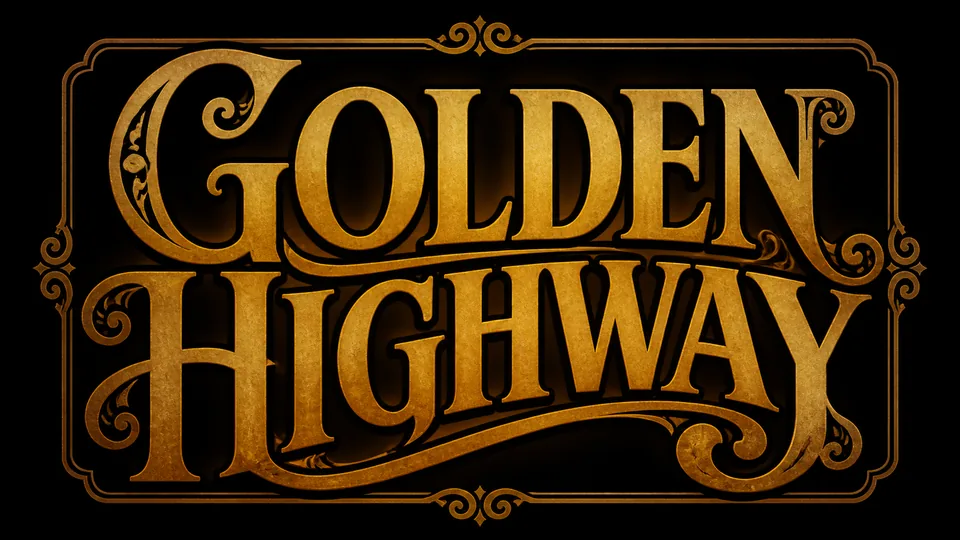 Golden Highway classic rock band logo