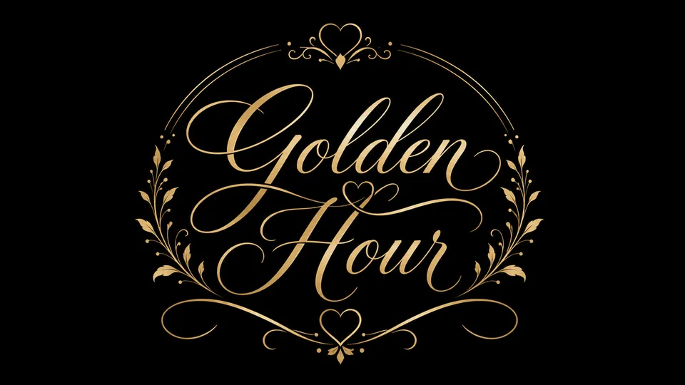 Elegant wedding logo design with script typography