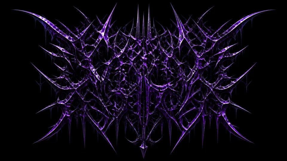 Grim Cipher illegible black metal logo design