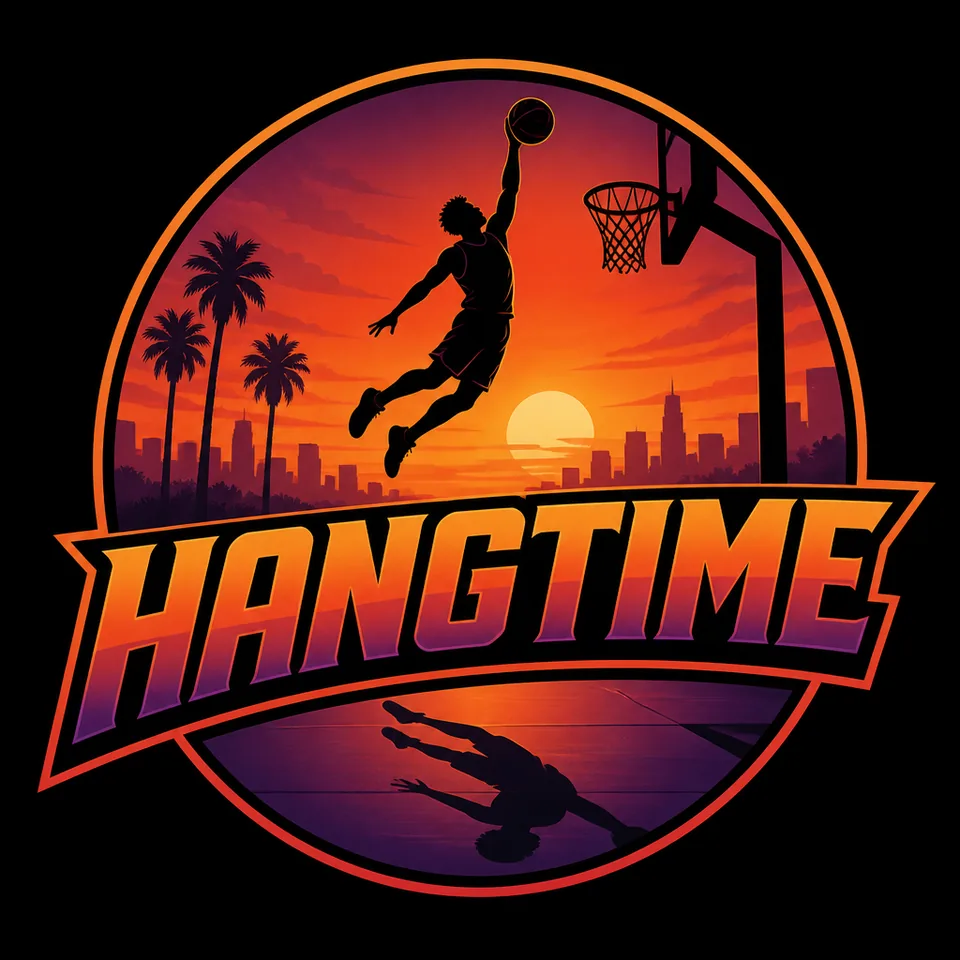 Hangtime slam dunk basketball logo creator result