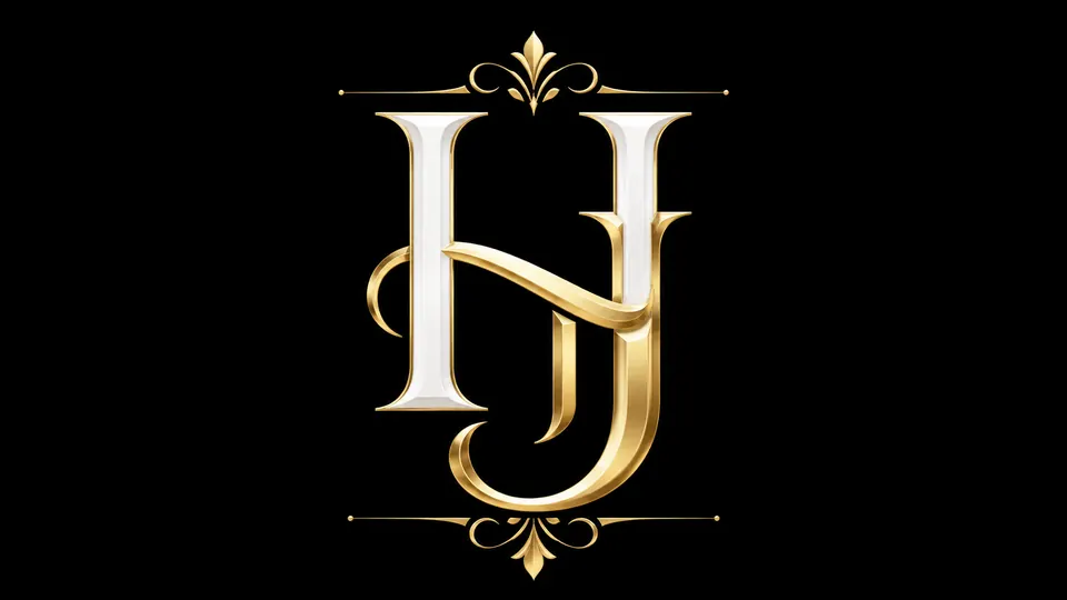 Hart James interlocking letters logo generator result