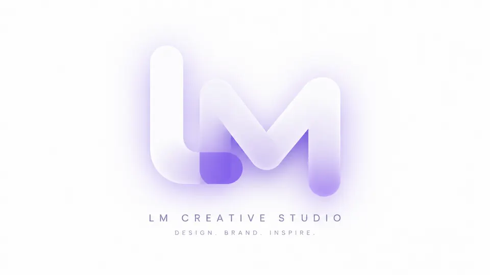 Luma overlapping letter based logo