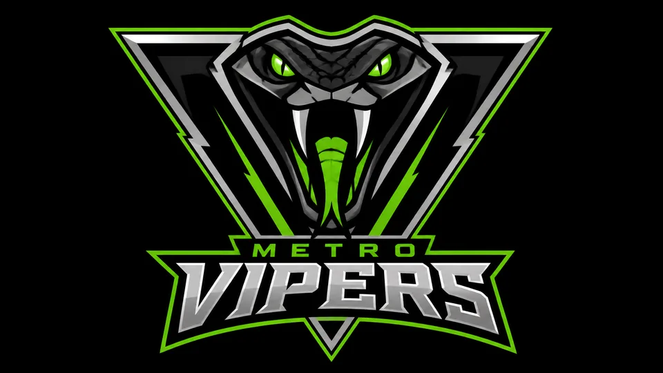 Metro Vipers pro football team logo