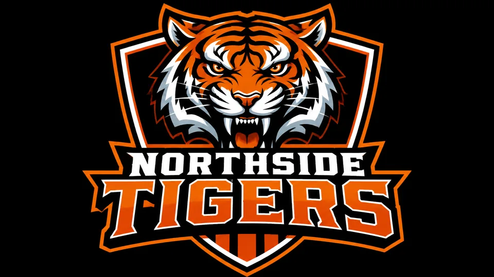 Northside Tigers mascot football team logo