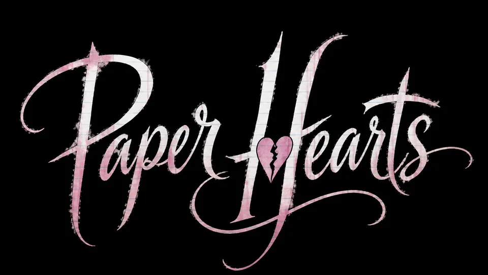 Paper Hearts emo band logo generator result