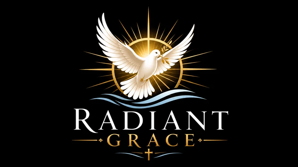 Radiant Grace dove and light church logo