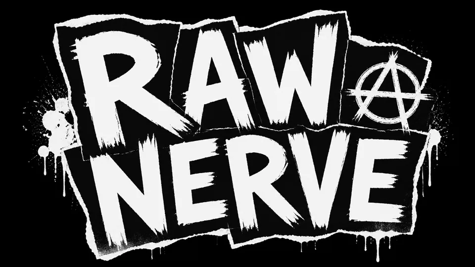 Raw Nerve punk rock band logo