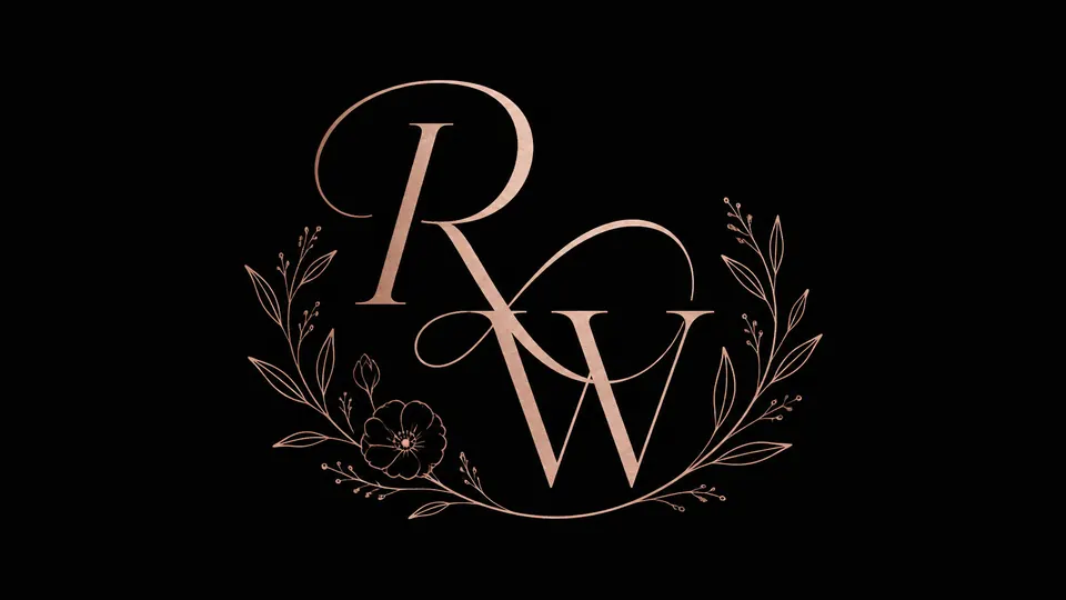 Rosewood wedding monogram logo maker result