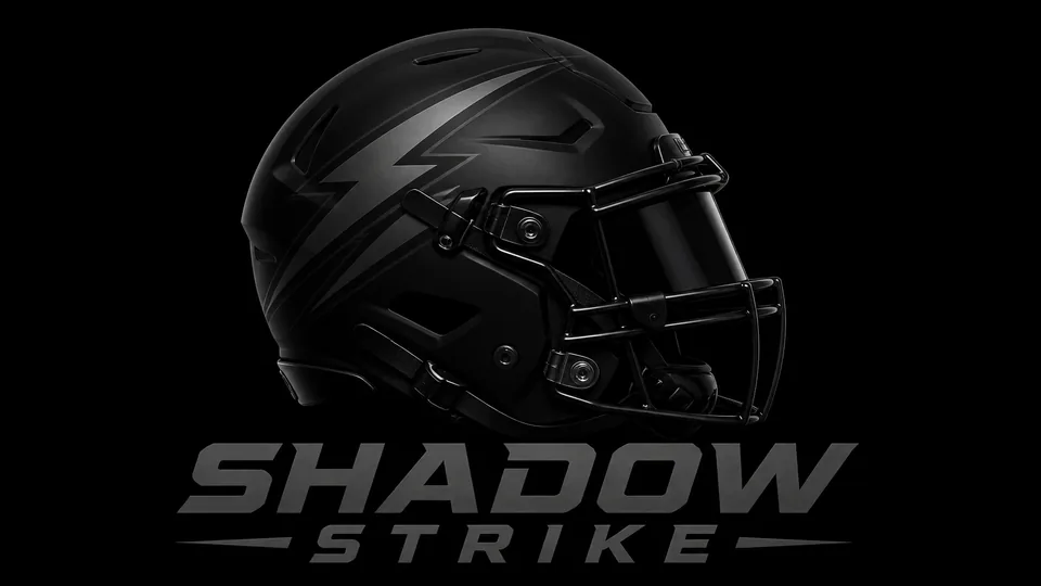 Shadow Strike helmet fantasy football logo