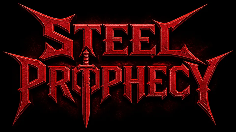 Steel Prophecy classic 80s heavy metal logo