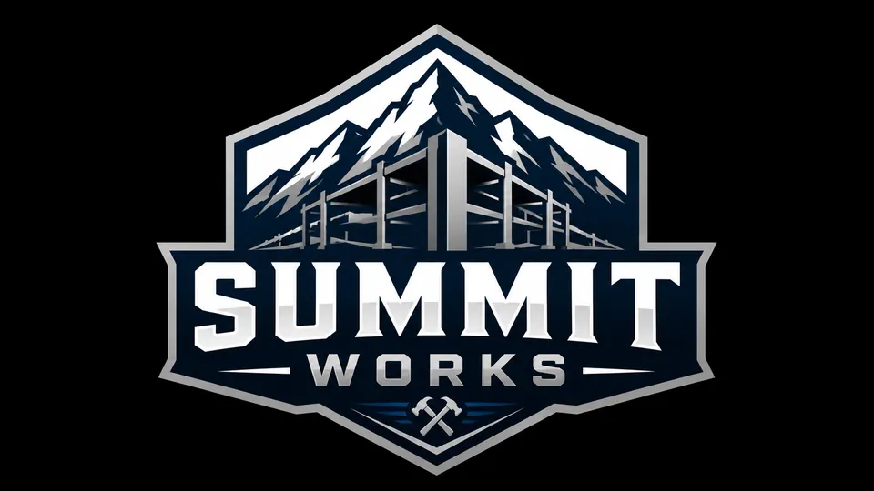 Summit Works construction brand logo idea