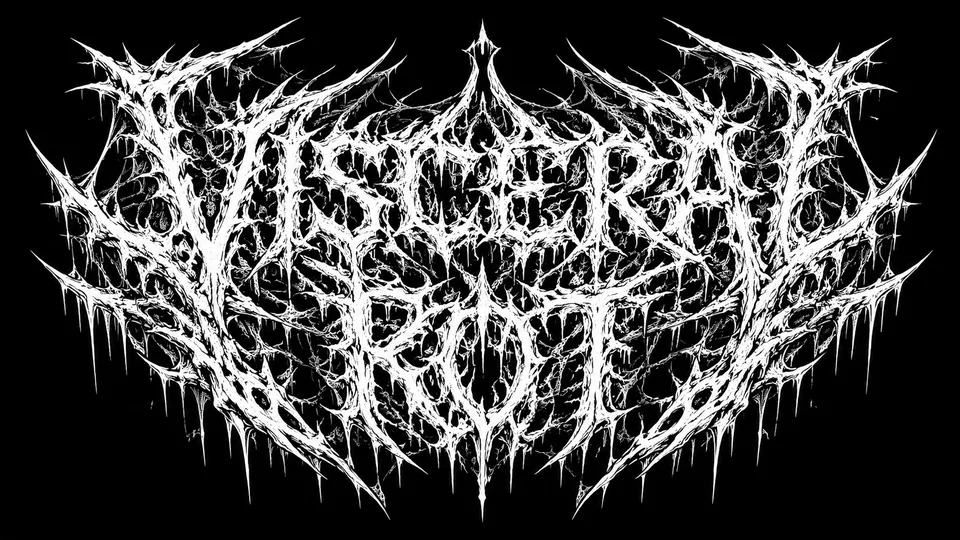 Visceral Rot brutal death metal logo