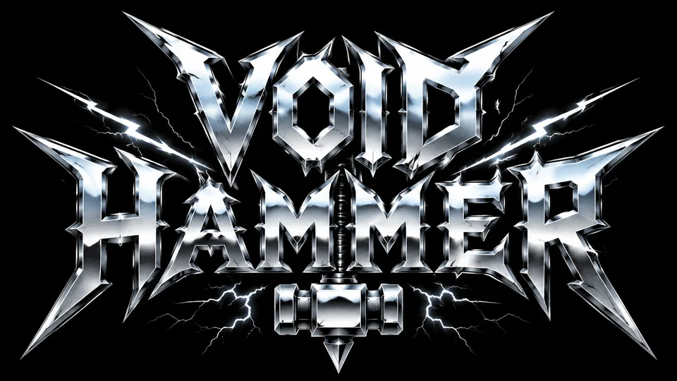 AI generated doom metal band logo