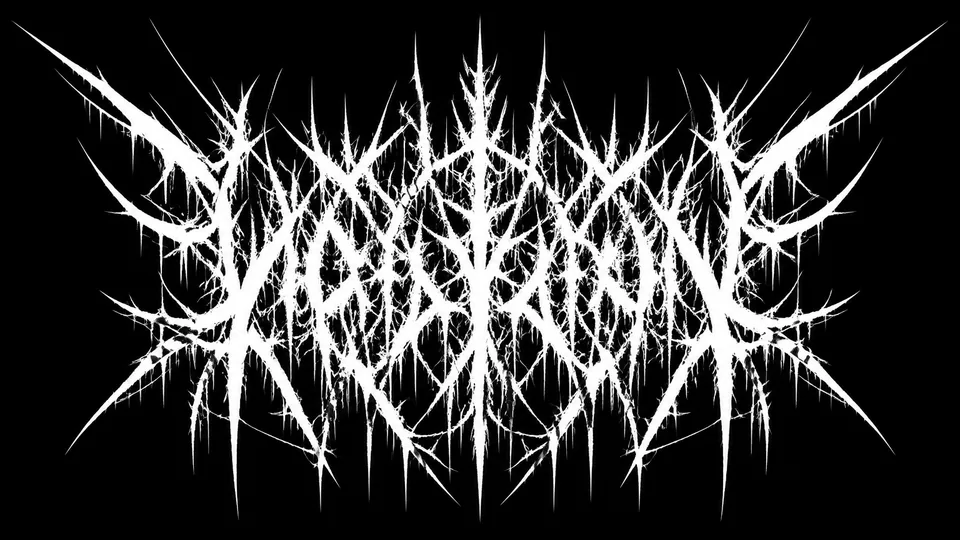 Void Hymn illegible black metal logo