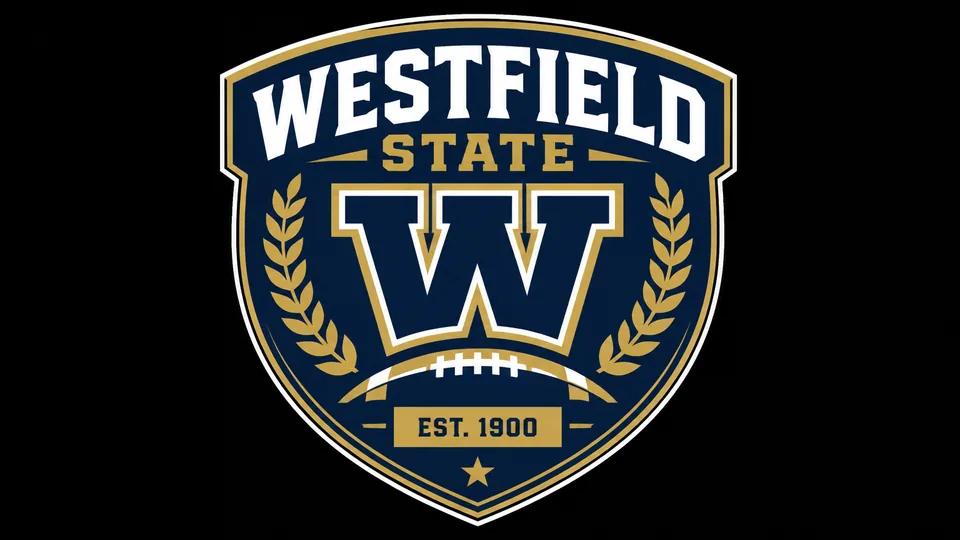 Westfield State college football logo badge