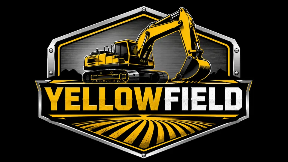 Yellowfield machinery construction logo generator sample