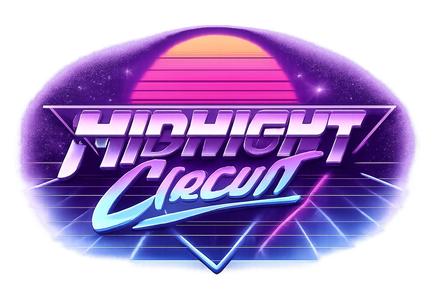 Midnight Circuit 80s band logo