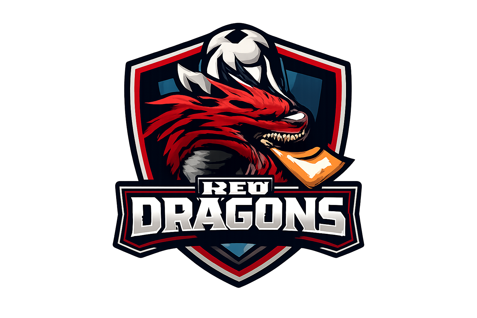 Red Dragons football logo
